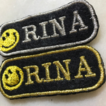 お名前ワッペン ネームワッペン 刺繍ワッペン タグ