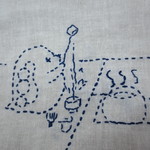 受注制作：「微塵子茶室」/微塵子ランチョンマット