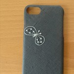 *受注製作*ミナペルホネン*ChouCho チャコール*mina perhonen*iPhoneケース*iPhoneカバー*スマホケース*スマホカバー