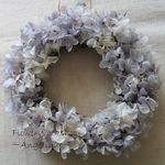 紫陽花のリース（パープル）　送料無料