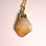シトリンクウォーツの原石ペンダント【Rock crystal】