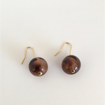 【 vintage 秋色 べっ甲 ピアス 】