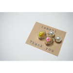 【送料無料】ガラスドームピアス