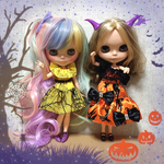 ブライス　リカちゃん  オフショルダーワンピース　 ハロウィン