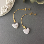 [NEW]beads*heart gold（white）
