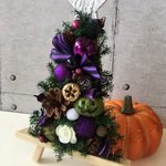 【再再販】ハロウィンツリー　スタンド型アレンジ③