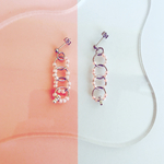 ピンク リングピアス / イヤリング