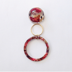 ドライフラワーレジン×マーブル