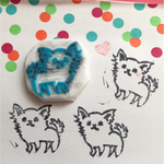 消しゴムはんこ。。。チワワ♡⑦