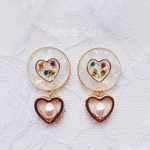 baby's breath*金箔ピアス