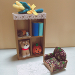 羊毛フェルト 秋の色々本箱