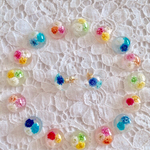 かすみ草のぷっくりピアス