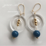 フランス製パーツ使用 autumncolor 大ぶりピアス イヤリング