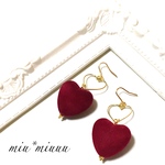 Wハートピアス♡