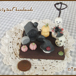 ハンドメイド ミニチュア 粘土 ハロウィンセット §06