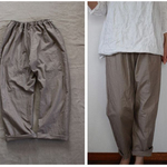 （sale!）綿麻モカ▼テーパード風サルエルパンツ▼ML