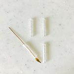 Vintage Clear Bubble Tube Beads