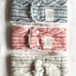<新作> ギフトにも☆ふわふわ　6wayニット柄起毛ネックウォーマー baby〜kids