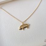 【☆再販】《18KGP》pig(ぶた）*ネックレス【動物シリーズ】