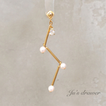 【在庫限り】【左右1セット】 gold▷ホロスコープのピアス/イヤリング◁     