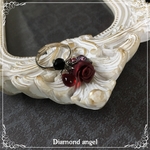 クレイローズとビーズのリング[RED]