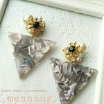 べっ甲＊ビジュー ピアス 