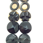 ☆再登場☆ 23～25ｍｍ◇10個入◇　ブラック　ペアアソート秋冬ボタン