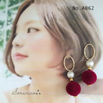No.A062 きらり✧︎リング × フロッキービーズピアス