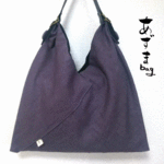 秋色　リネンあずまbag  オールドレーズン