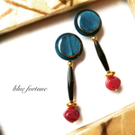 【再販】deep green botãoピアス