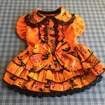 可愛いハロウィンナイト＊フリルスカートワンピ＊オレンジ系