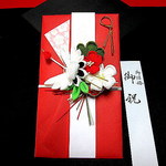 つまみ細工のご祝儀袋　鶴　