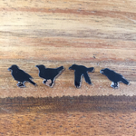 NEWシルエット追加★カラスのシルエット ピアス