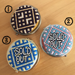 【こぎん刺し】コンパクトミラー