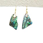 パウアのかけらピアス　paua shell　3