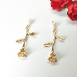 【再販】薔薇のシンプルイヤリング / ピアス
