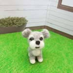 羊毛フェルトマスコット　シュナウザー