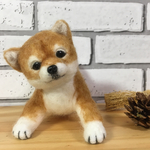 コロコロ豆柴ちゃん 羊毛フェルト 豆柴 子犬
