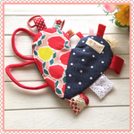 【セール品】ベビ〜夢中♪鈴入り*シャカシャカおもちゃ♡ハート形❤︎ふっくらキルト入#出産祝い#プレゼント#ベビーギフト#シャカシャカ#パリパリ#布おもちゃ#洗えるおもちゃ
