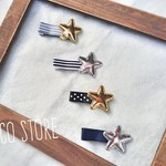 【男女どちらもok☆】髪にちょこんと流れ星＊ベビー&キッズ＊お星さまのヘアアクセ＊スターヘアクリップ