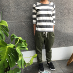 可愛いシルエットなテーパードパンツ