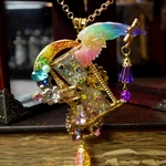 Ailes du temps　(Iris)／砂時計と翼モチーフネックレス