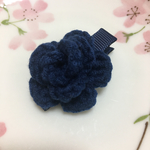 こども用 ヘアクリップ ネイビー