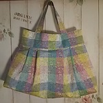 nagasaki5 様専用ページ リバティ マドラスチェックカぺルグラニートートバッグ 