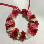赤色々の花かんむり♫