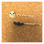 ハロウィンおばけ&コウモリヘアピン