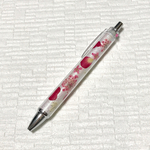 押し花ボールペン（ハートローズ、コデマリ）