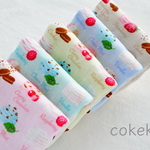 🍨スイート⭐︎アイスコレクション🍧 ふわふわ&やわらか８重ガーゼ ハンカチ♪５枚セット（無添加ガーゼ使用）