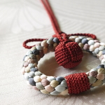 組紐 Monkey Ring neckless「　心に火を灯して　」