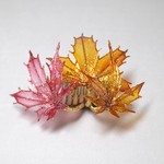 髪飾り∮～紅葉(もみじ)～∮レッド…和装…着物…訪問着…留袖…袴…結婚式…成人式